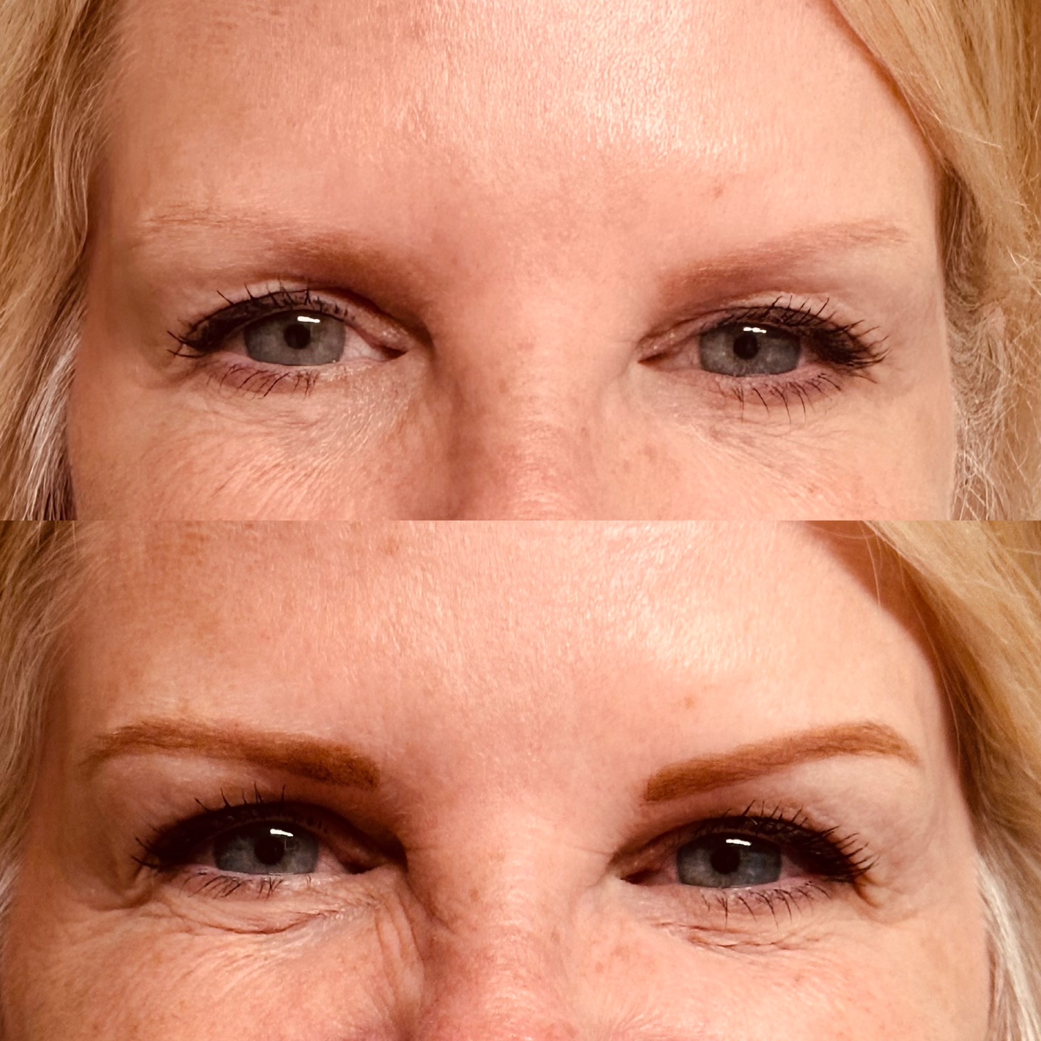 Before and After Image: Brow Tint - front