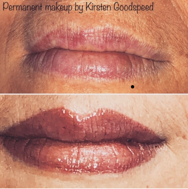 Before and After Image: Lip Blushing - front