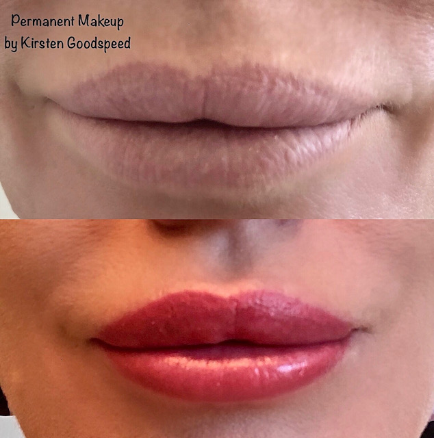 Before and After Image: Lip Blushing - front